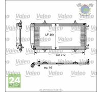 Condensatore climatizzatore Valeo per CITROEN C8 FIAT ULYSSE LANCIA PHEDRA PEUG