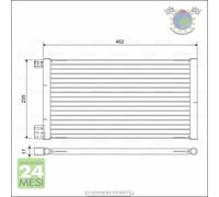 Condensatore climatizzatore Valeo per FIAT SEICENTO