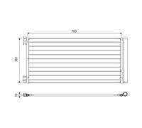 Condensatore climatizzatore Valeo per Fiat Talento Opel Vivaro Renault Trafic