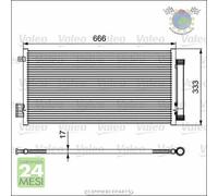 Condensatore climatizzatore Valeo per FIAT TIPO 500L