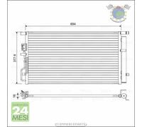 Condensatore climatizzatore Valeo per HYUNDAI TUCSON KIA SPORTAGE #e5