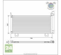 Condensatore climatizzatore Valeo per LEXUS RX #fc