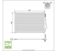 Condensatore climatizzatore Valeo per MERCEDES CLASSE S 600 500 450 420 400 350