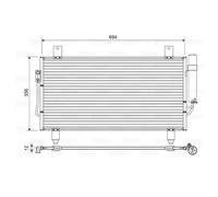 Condensatore climatizzatore Valeo per Mitsubishi Outlander