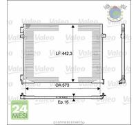 Condensatore climatizzatore Valeo per OPEL VIVARO A RENAULT TRAFIC