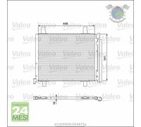 Condensatore climatizzatore Valeo per SEAT Mii SKODA E-CITIGO CITIGO VW LOAD UP