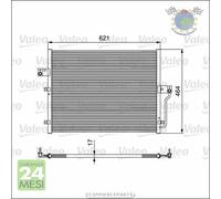 Condensatore climatizzatore Valeo per SSANGYONG ACTYON KYRON