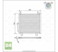 Condensatore climatizzatore Valeo per SUZUKI ALTO