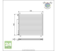 Condensatore climatizzatore Valeo per SUZUKI IGNIS