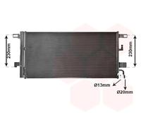 Condensatore, Climatizzatore VAN WEZEL 03015703 per AUDI A4 2.0 TDI