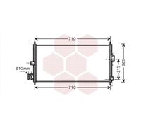 Condensatore, Climatizzatore VAN WEZEL 13005311 per NISSAN ALMERA 2.2 dCi