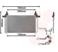 VAN WEZEL 17005253 Condensatore climatizzatore