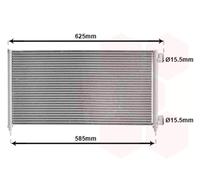 Condensatore, Climatizzatore VAN WEZEL 17005256 per FIAT PUNTO (188_)
