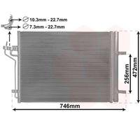 VAN WEZEL 18015710 Condensatore climatizzatore