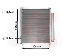 Condensatore, Climatizzatore VAN WEZEL 32005244 per PEUGEOT ION Electric