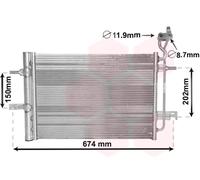 VAN WEZEL 37005620 Condensatore climatizzatore