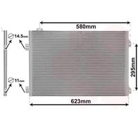 Condensatore, Climatizzatore VAN WEZEL 43005347 per RENAULT CLIO 1.5 dCi (B/C2J)