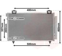 VAN WEZEL 53005392 Condensatore climatizzatore
