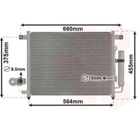 VAN WEZEL 81005049 Condensatore climatizzatore