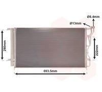 VAN WEZEL 82005298 Condensatore climatizzatore