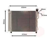 VAN WEZEL 83005065 Condensatore climatizzatore