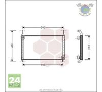 Condensatore climatizzatore VanWezel per FIAT MULTIPLA MAREA BRAVO BRAVA