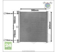 Condensatore climatizzatore VanWezel per PORSCHE 911 #hs