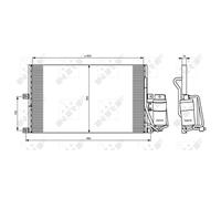 NRF 35183 Condensatore, Climatizzatore per OPEL,VAUXHALL