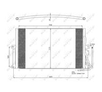 Condensatore Climatizzazione NRF Easy Fit per Opel Vectra B J96 31_