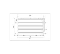 Condensatore Climatizzazione Per Audi A4 Seat Exeo VALEO 8E0260403J 8E0260403M