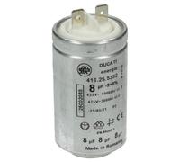 Condensatore condensatore di avviamento Electrolux AEG 8 uF 450V DUCATI energia 416.25.5392 con linguette per asciugatrice 1250020334 1250020334 12500202033
