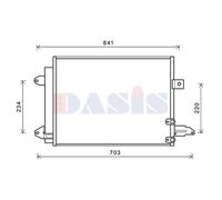 Condensatore Condizionatore D'Aria Di Radiatore Clima per Audi Tt Roadster 8J9