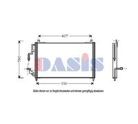 Condensatore Condizionatore D'Aria Radiatore Clima per Peugeot 406 8B 1.8 16V
