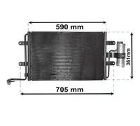 Condensatore del climatizzatore per Golf 4 e New Beetle