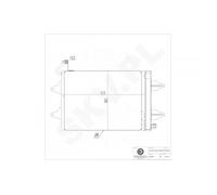 Condensatore Del Climatizzatore per Skoda II Fabia I VW Fox 6Q0820411H