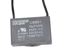 Condensatore Del Motore Ventilatore Da Soffitto HQRP CBB61 15uf 2 Fili
