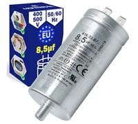 Condensatore di Avviamento 8,5µf per Asciugatrici 400-500V-25 a +70 °C | con Codice Originale C00258619 per Indesit 482000023051 per Whirlpool - MADE IN EU - MONTERAL
