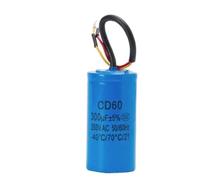 Condensatore di avviamento CD60 300uF 250V CA a due fili 1 pezzo