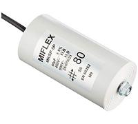 Condensatore di avviamento motore, 80µF, 450 V, 60 x 119 mm, accensione M8; Miflex; 80uF
