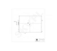 Condensatore Di Clima Per Jeep Grand Cherokee II K55115918AC K55115918AD