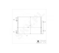 Condensatore Di Climatizzazione Per Opel Karl Vauxhall Viva 1850741 95437449