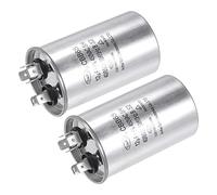 Condensatore di marcia da 2 pezzi CBB65, condensatore di avviamento ovale con terminale ideale for HVAC, condizionatori d'aria, pompe di calore Dispositivi elettronici
