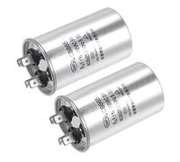 Condensatore di marcia da 2 pezzi CBB65, condensatore di avviamento ovale con terminale ideale for HVAC, condizionatori d'aria, pompe di calore Dispositivi elettronici