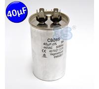 Condensatore di marcia metallico universale 40 µF - 440 Vac - 50/60 Hz