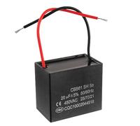 Condensatore di marcia spunto motore CBB61 20uF 450VAC 50/60Hz