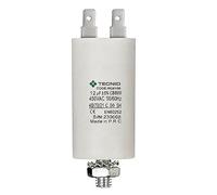 Condensatore di spunto per motori elettrici, 450V, capacità: 12µF, 4 pin / M8