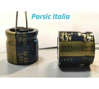 CONDENSATORE ELETTROLITICO 2.700uF 6,3V 2700uF 15x15mm 105° ( = 25 PEZZI)