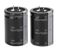 Condensatore elettrolitico 2 pezzi 100 V 10000 uF 105 ℃ Componenti passivi for condensatore Sostituisci 35X50 mm Componente