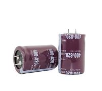 Condensatore elettrolitico 2 pezzi-20 pezzi 400V820UF Condensatore 820UF 400V 35 * 50 mm Dispositivi elettronici (Size : One Size)