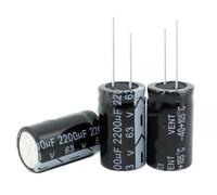 Condensatore elettrolitico 20 pezzi 2200UF 63V, condensatori microfarad 63V 2200UF 18 * 35mm Componente